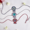 Set of 3- Best Sis, Mom & Bro Handmade Rakhi