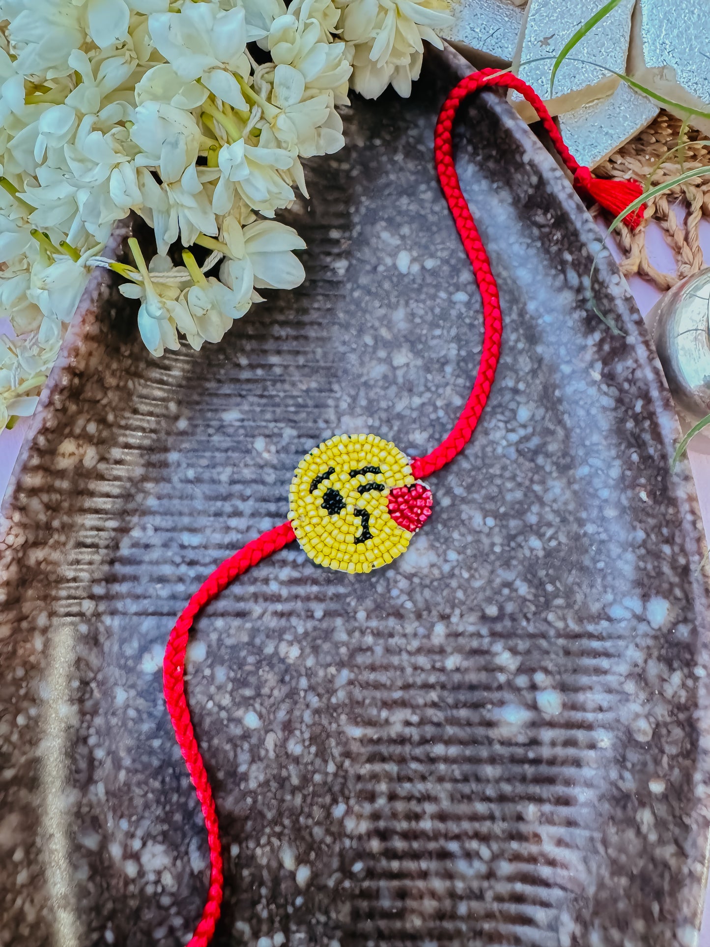 Emoji Kiss Handmade Rakhi