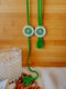 Green Glitz & Lumba Set Handmade Rakhi