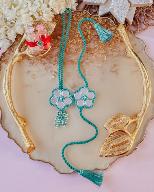 Reflecting Love & Lumba Set  Handmade Rakhi